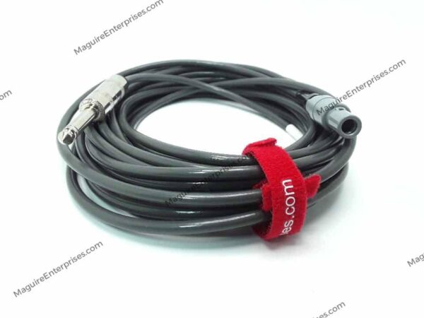 Connects Philips Healthcare monitor or 1/4" phone plug output to Biotronik programmer input.